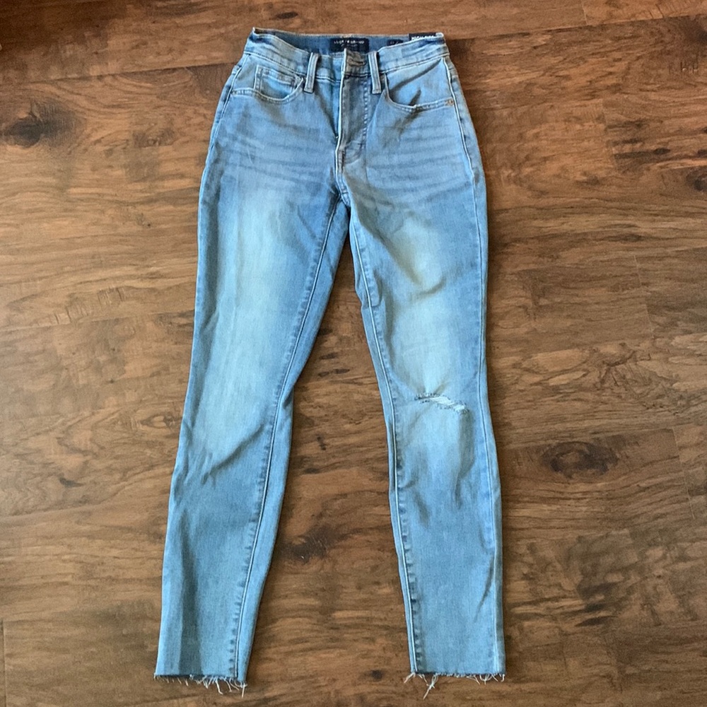 Womens Lucky Brand Jeans High Rise Skinny Bridget Size 00/24 Ankle
